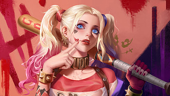 Harley Quinn Mania, harley-quinn, superheroes, artwork, digital-art, art, artstation HD wallpaper