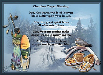 Cherokee Blessing, Cherokee, prayer, snow, sky, people, blessing HD wallpaper