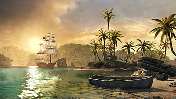 Jackdaw Ship, Assassins Creed IV Black Flag, Fondos de pantalla HD wallpaper