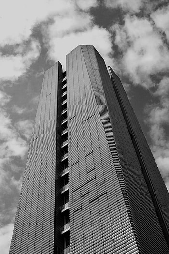 Sky, Architecture, Building, Miscellanea, Miscellaneous, Bw, Chb, Facade HD phone wallpaper