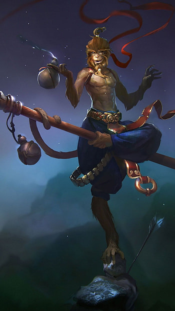 Monkey King, Chinese Cartoon HD phone wallpaper