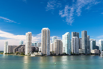 Miami Beach Skyline, Travels, Rimkus new office, Miami Florida HD wallpaper