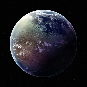 Universe, Stars, Starry Sky, Earth, Land, Planet HD phone wallpaper