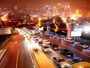 Landscape, Cities, Auto, Roads, Streets, Night HD wallpaper
