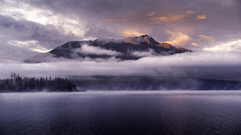 Nature, Mountains, Clouds, Vertex, Lake, New Zealand, Fog, Tops, Queenstown HD wallpaper