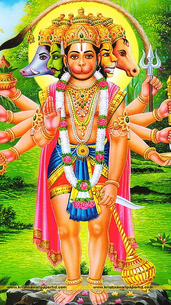 Panchmukhi Hanuman, Nature Background, nature, background HD phone wallpaper