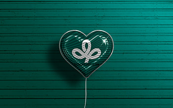 I Love Miyagi, , realistic balloons, turquoise wooden background, Day of Miyagi, japaenese prefectures, flag of Miyagi, Japan, balloon with flag, Prefectures of Japan, Miyagi flag, Miyagi HD wallpaper