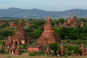 Bagan, Historical site, Buddhist temples HD wallpaper
