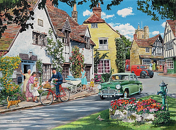 urban life, art, cool, flowers, paintings, springs, beauty HD wallpaper