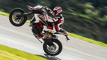 Ducati Hypermotard, Stunts HD wallpaper