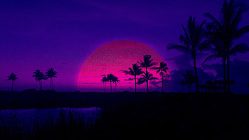Miami Sunset Artistic, miami, sunset, artist, artwork, digital-art HD wallpaper