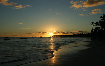 Landscape, Sunset, Sea HD wallpaper
