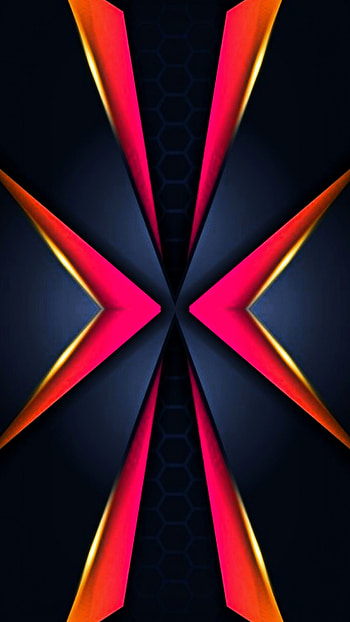 Blue pink geometric 3d, digital, red, tech, magenta, modern, future, texture, pattern, abstract HD phone wallpaper