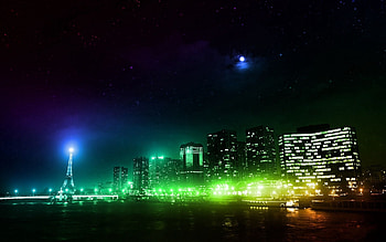 Cities, Paris, Building, Shine, Light, Night Illumination HD wallpaper