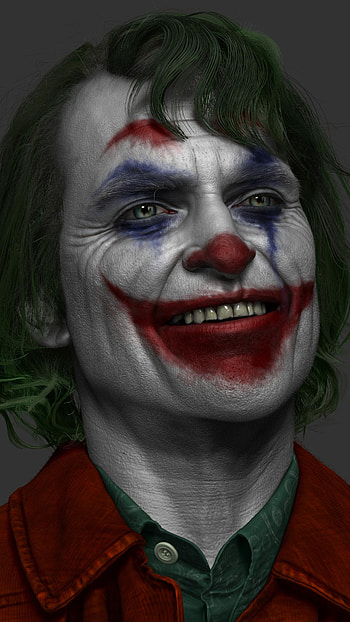 Joaquin Phoenix, Artistic Joker artwork, Sony Xperia , Premium quality HD phone wallpaper
