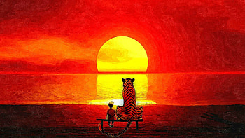 Comics - Calvin & Hobbes Hobbes (Calvin & Hobbes) Calvin (Calvin & Hobbes HD wallpaper