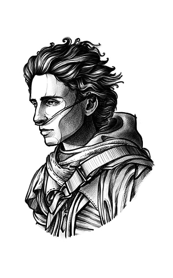 Monochrome, Paul Atreides HD phone wallpaper