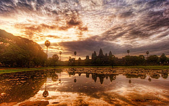Angkor Wat, Cambodia travel, Serene landscapes, Historical treasures HD wallpaper