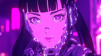 Neon Dreams: Anime Girl, Anime, anime girl, neon anime, cyberpunk, futuristic HD wallpaper