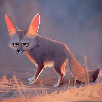 Fennec Fox, Psychedelic artwork, Acid trip, Colorful depiction HD phone wallpaper