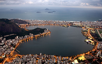 Rodrigo de Freitas Lagoon, Brazil HD wallpaper