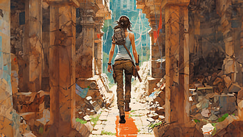 Uncharted Destiny Lara Croft Unknown Ventures, tomb-raider, lara-croft, games, artist, artwork, digital-art, artstation HD wallpaper