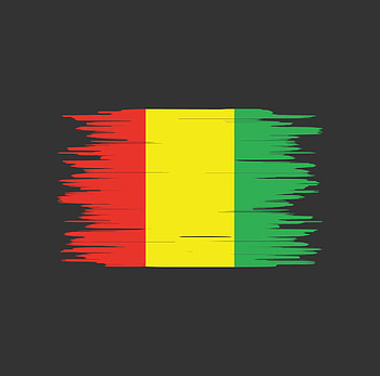Guinea flag brush stroke, Guinea national flag, Guinea vector art, Guinea illustration HD wallpaper