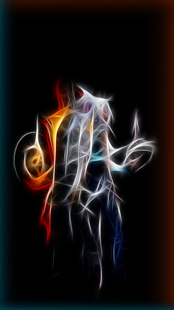 Jett Phoenix Valorant, electric blue, art, neon, dark, fire HD phone wallpaper