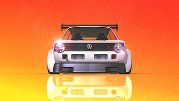 Volkswagen Golf Gti Digital Art , volkswagen, volkswagen-gti, cars, digital-art, artist, artwork HD wallpaper