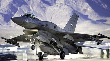 F-16 Fighting Falcon Take-Off, Falcon, Take-Off, F-16, Military, Fighting, Plane HD wallpaper