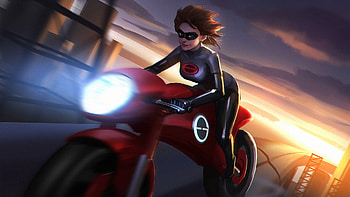 Elastigirl In The Incredibles 2 Movie Art, the-incredibles-2, 2018-movies, movies, animated-movies, artwork, artist, artstation HD wallpaper