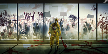 Outbreak Insanity, artist, artwork, digital-art, artstation HD wallpaper