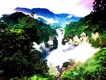 Eden, falls, natural, bright, birds eye, fresh HD wallpaper