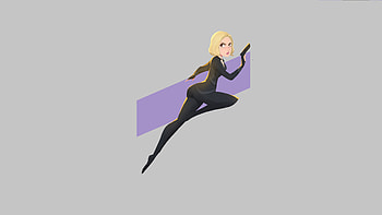 Black Widow Minimalism , black-widow, superheroes, artwork, art, digital-art, minimalism, artstation HD wallpaper