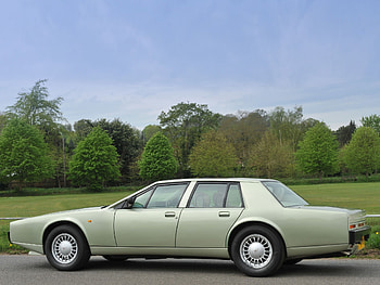 Auto, Grass, Sky, Aston Martin, Cars, Side View, Lagonda, 1987 HD wallpaper