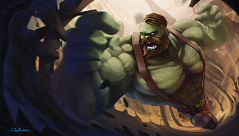 Bearded Steampunk Hulk, hulk, artist, artwork, digital-art, deviantart HD wallpaper