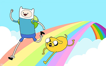 Finn and Jake , Cartoon characters, Animated series, Adventure Time HD wallpaper