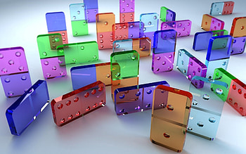 3D, Form, Figurines, Figures, Dominoes, Domino HD wallpaper