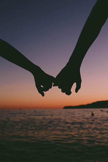 Sunset, Love, Silhouettes, Blur, Smooth, Hands HD phone wallpaper