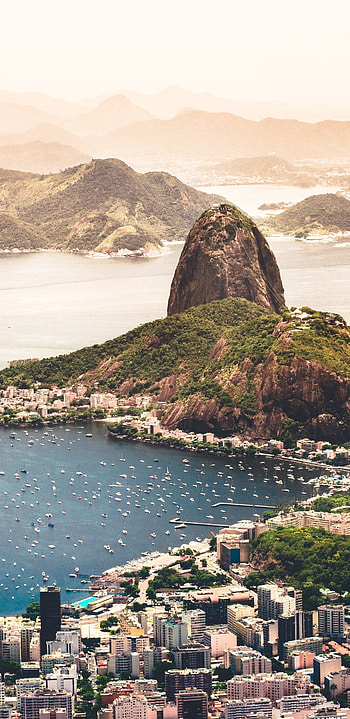 Sugarloaf Mountain, Brazil HD phone wallpaper