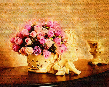 Still life, flowers, art, painting HD wallpaper