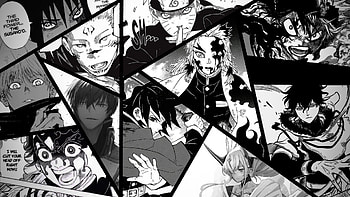Manga : Epic Clash of Gojo, Sukuna, Naruto, Demon Slayer & Black Clover Icons, manga, Gojo Vs Sukuna, Naruto, Demon Slayer: Kimetsu no Yaiba, Black Clover HD wallpaper