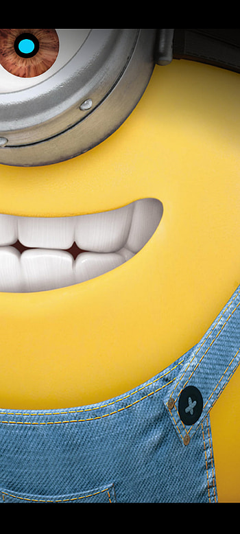 Minion Eye Pixel 4a5G, Despicable, Yellow HD phone wallpaper