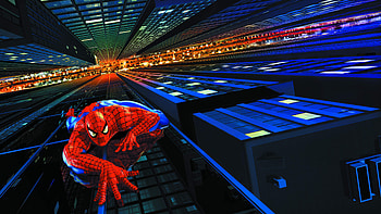 Spiderman Climbing Building Digital Art , spiderman, superheroes, artist, artwork, digital-art HD wallpaper