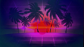 Vaporwave Digital Art , retrowave, artist, artwork, digital-art HD wallpaper