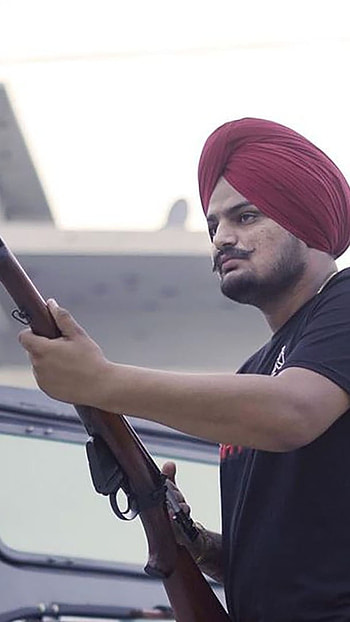 Sidhu Moose Wala Black, Sidhu Moose Wala, Gun HD phone wallpaper