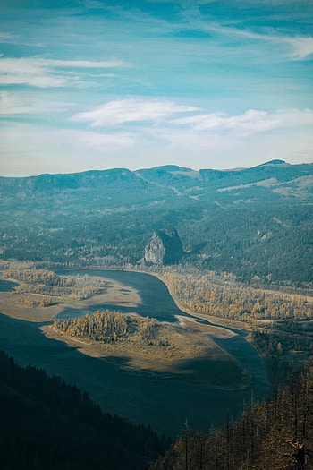 Landscape, Nature, Rivers, Mountains, View From Above, Valley HD phone wallpaper