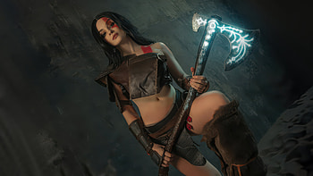 Lady Kratos God Of War, kratos, god-of-war, games, ps-games, cosplay, video-games, sophie-katssby HD wallpaper