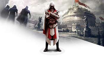 Ezio In Assassins Creed Brotherhood, assassins-creed, games, xbox-games, ps-games, pc-games HD wallpaper
