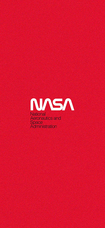 Nasa, red, logo, space HD phone wallpaper